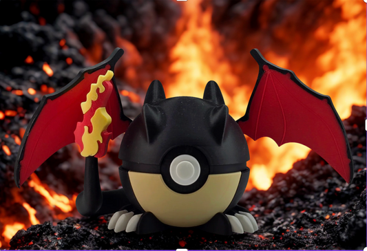Shiny Charizard Pokemon Inspired Character Ball