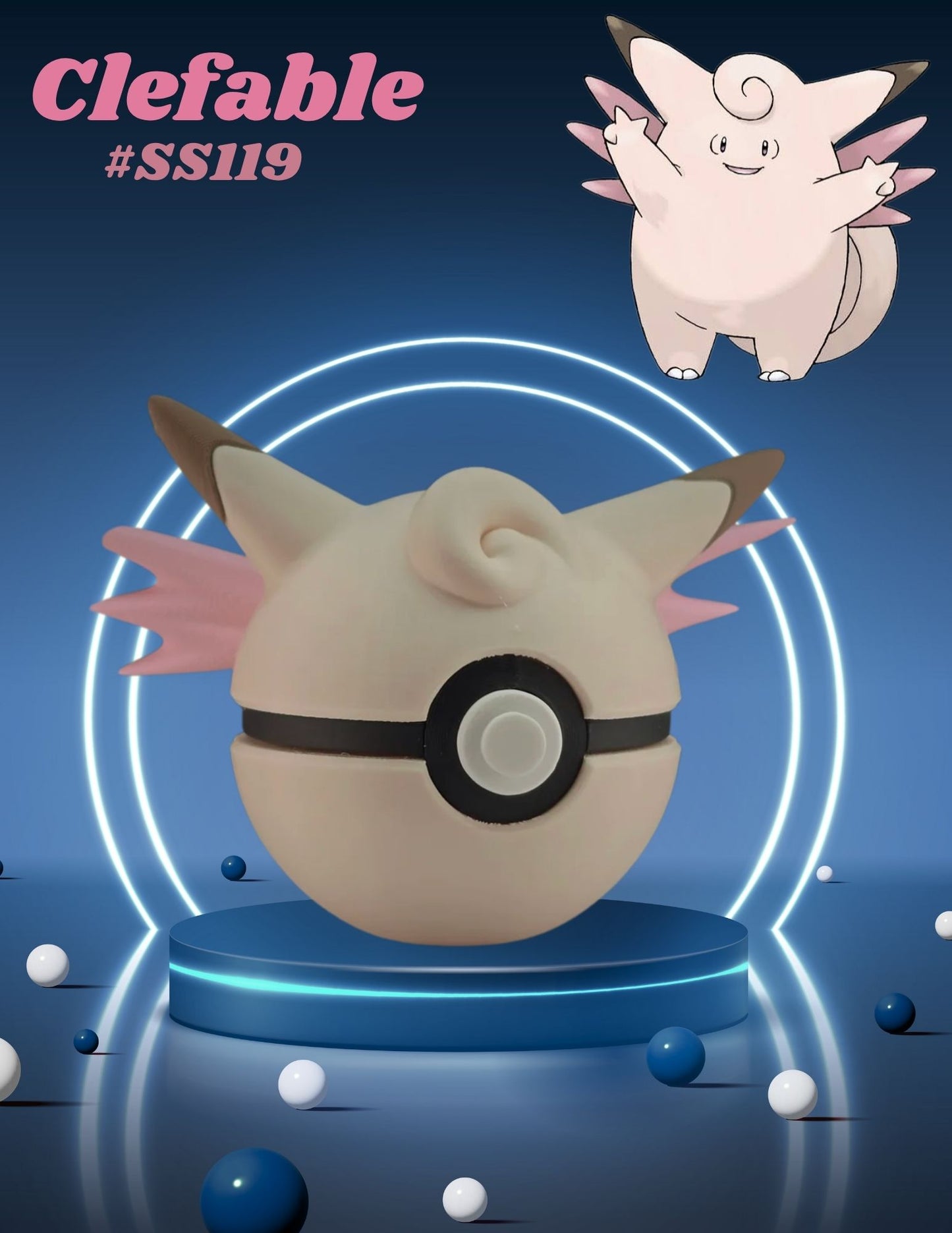 Blind Box Option: Pokemon Inspired Collectible Character Pokeballs