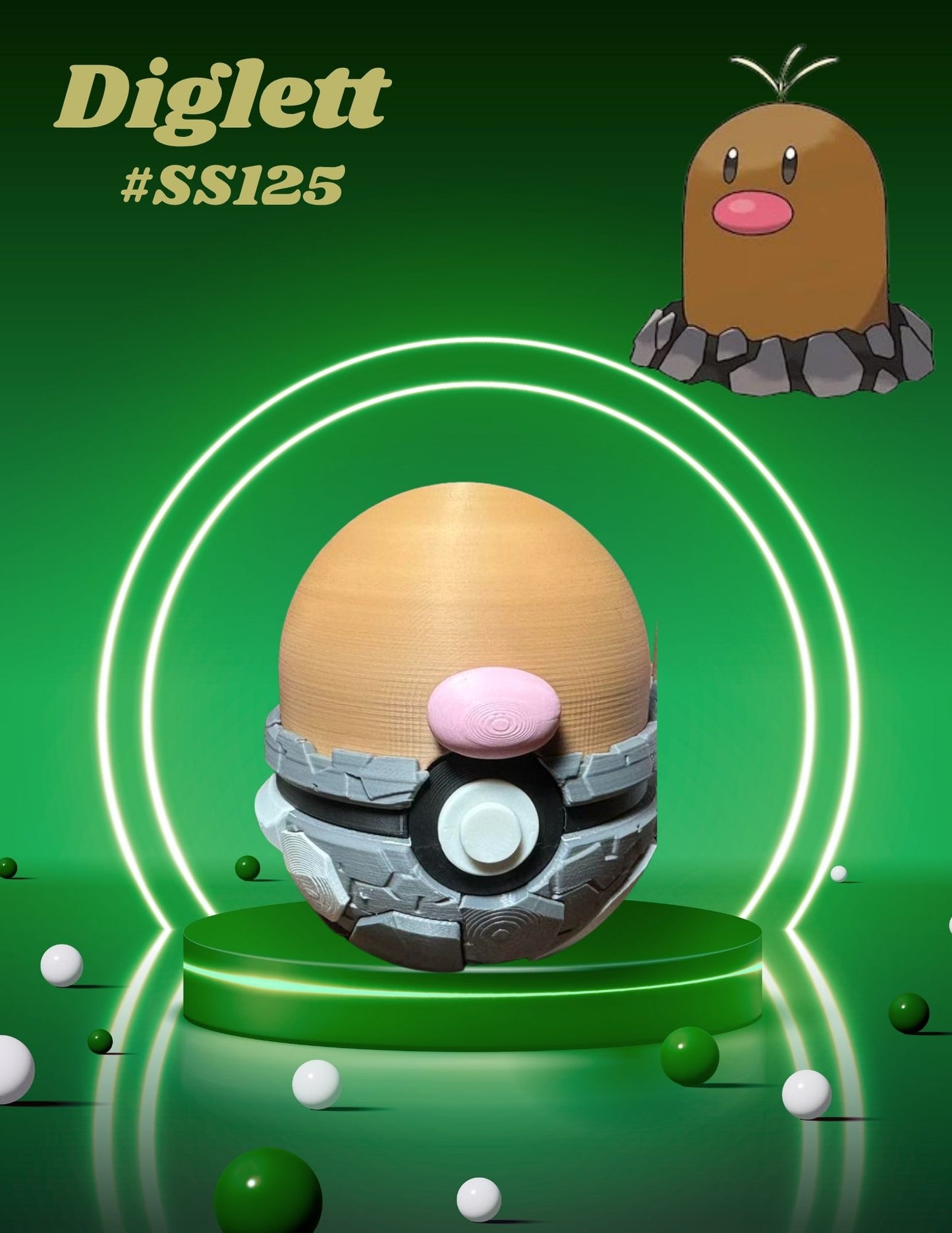 Blind Box Option: Pokemon Inspired Collectible Character Pokeballs