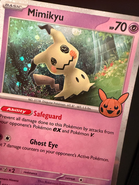 Holo Mimikyu Paldea Evolved Trick or Trade Pokemon Card 37