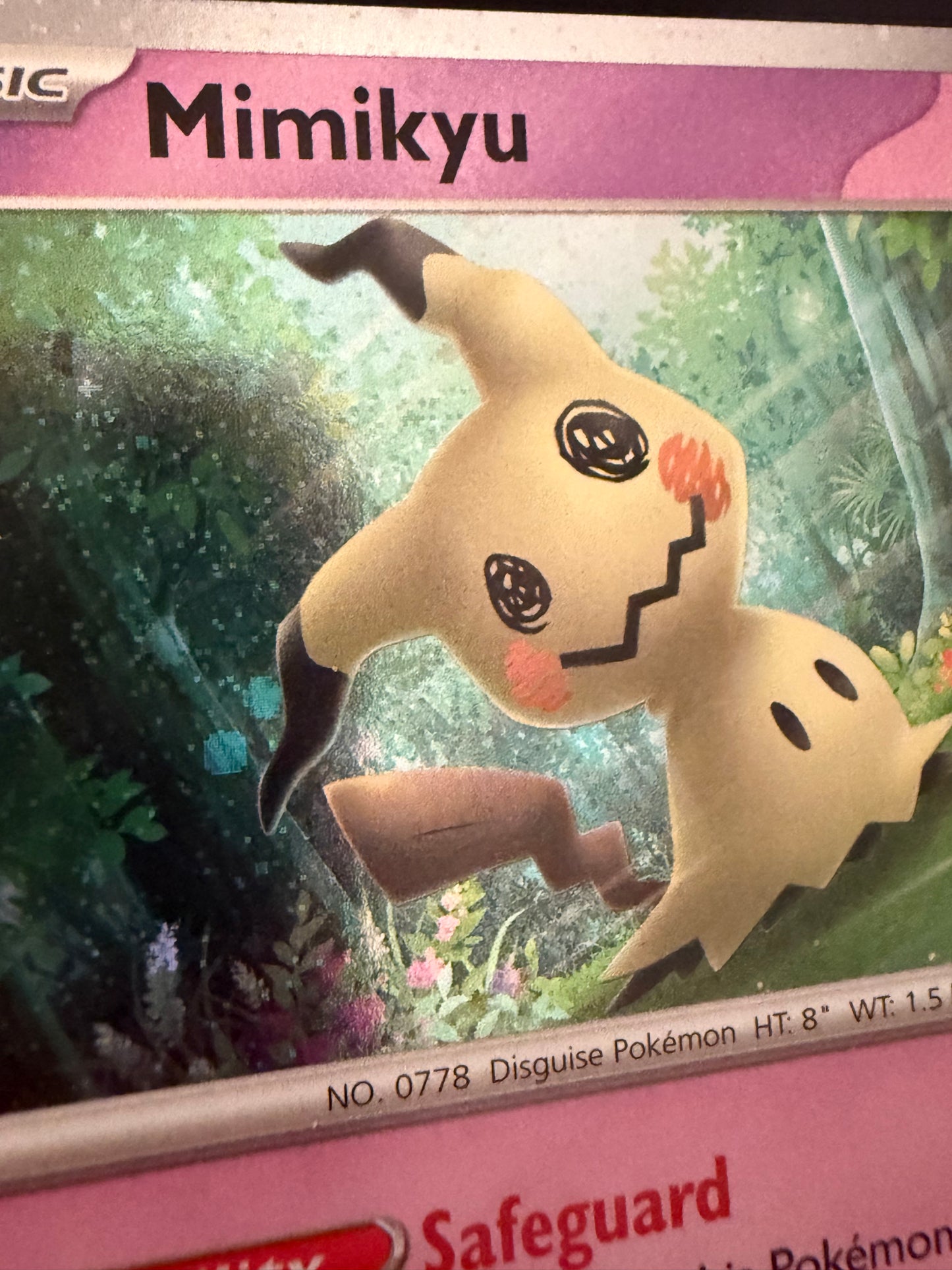 Holo Mimikyu Paldea Evolved Trick or Trade Pokemon Card 37
