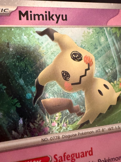 Holo Mimikyu Paldea Evolved Trick or Trade Pokemon Card 37