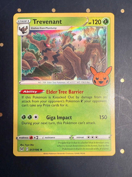 Holo Trevenant Lost Origin Trick or Trade Pokemon Card 017