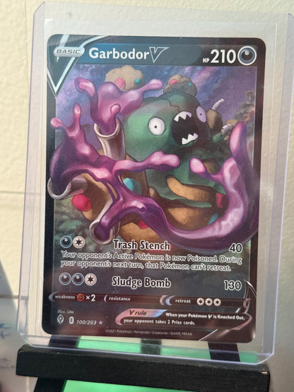 Garbodor V 100/203 Evolving Skies Ultra Rare Holo