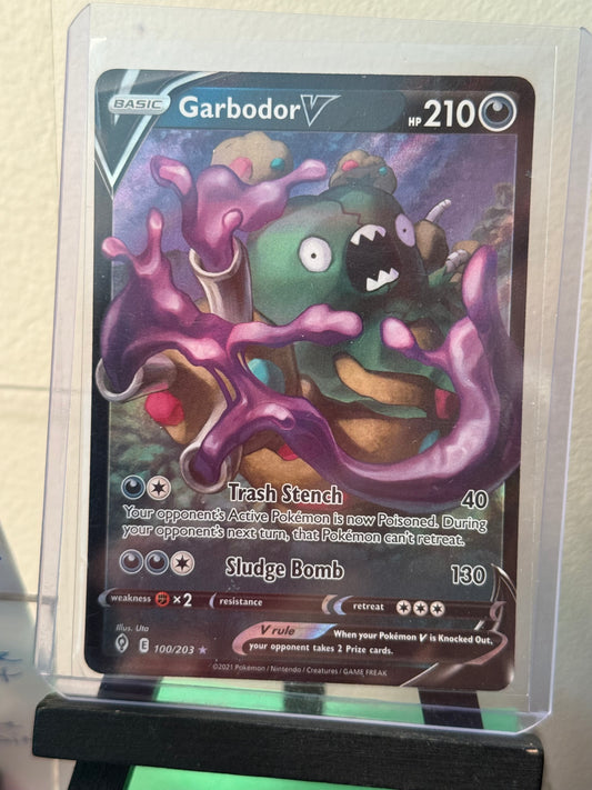 Garbodor V 100/203 Evolving Skies Ultra Rare Holo