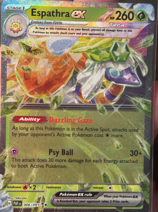 Espathra EX Paldean Fates 006