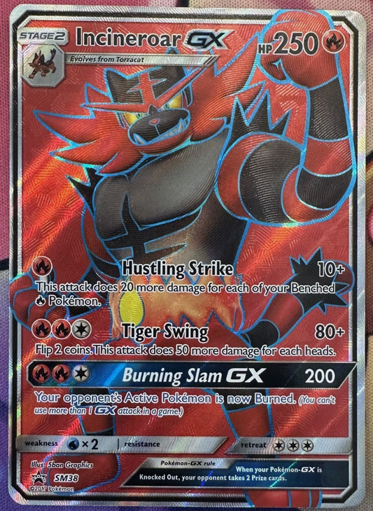 Incineroar SM38 Black Star Promo Sun Moon Full Art Holo