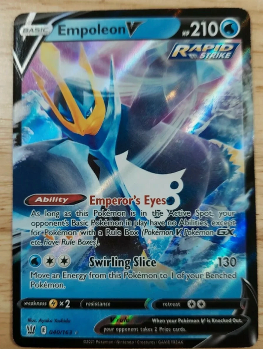 Empoleon V 040/163 Full Art Ultra Rare - 2021 Pokemon Battle Styles NM