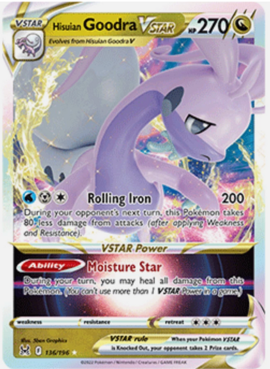 Hisuian Goodra VSTAR 136/196 Swsh11: Lost Origin Holo