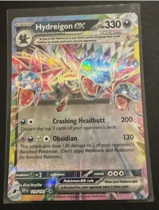 Hydreigon ex 119/191 Double Rare Pokemon Surging Sparks SV8 NM