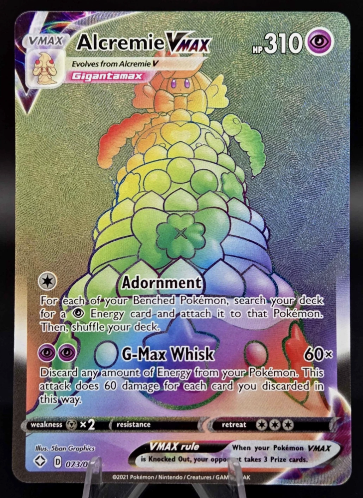 Alcremie VMAX (Hyper Rare) - 073/072 Ultra Rare Shining Fates Pokemon TCG NM