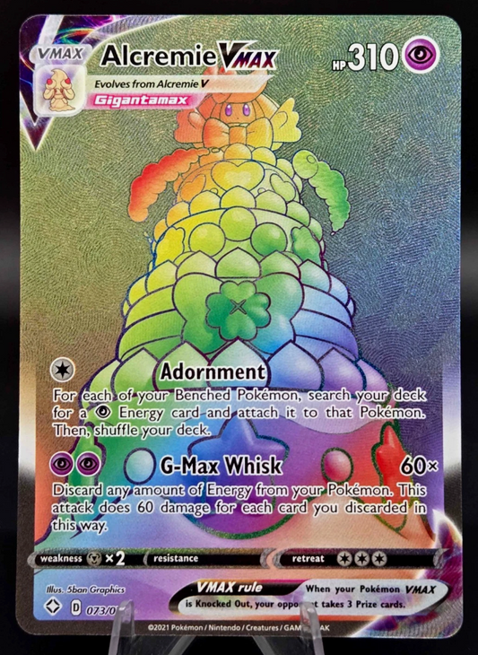 Alcremie VMAX (Hyper Rare) - 073/072 Ultra Rare Shining Fates Pokemon TCG NM