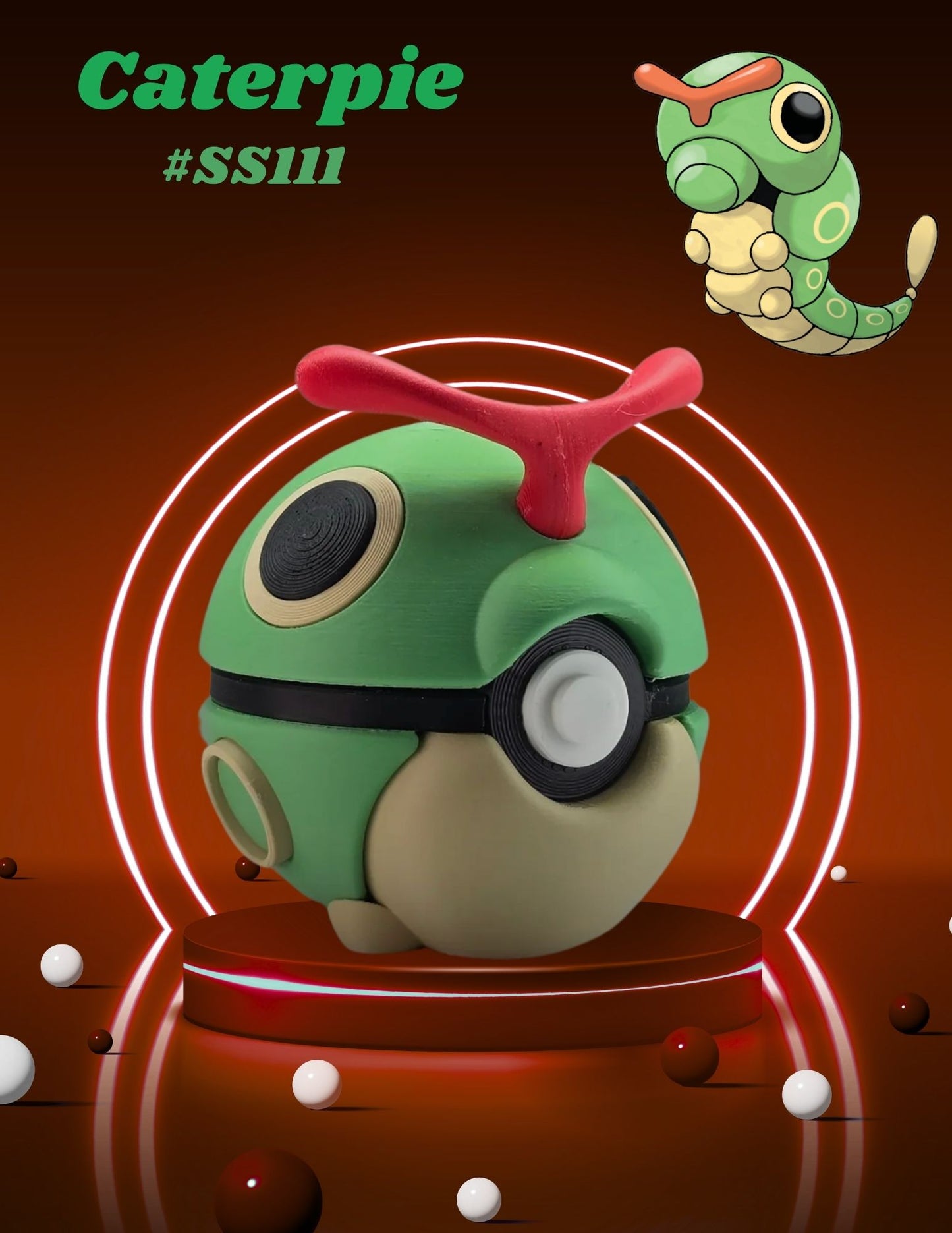 Blind Box Option: Pokemon Inspired Collectible Character Pokeballs